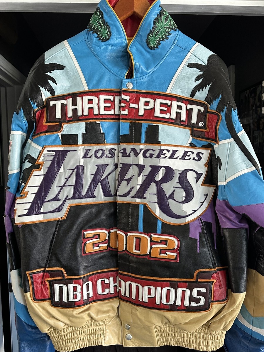 AUTHENTIC JEFF HAMILTON LA LAKERS THREE-PEAT KOBE & SHAQ LEATHER