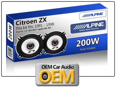 Citroen ZX Rear Door speakers Alpine 13cm 5.25