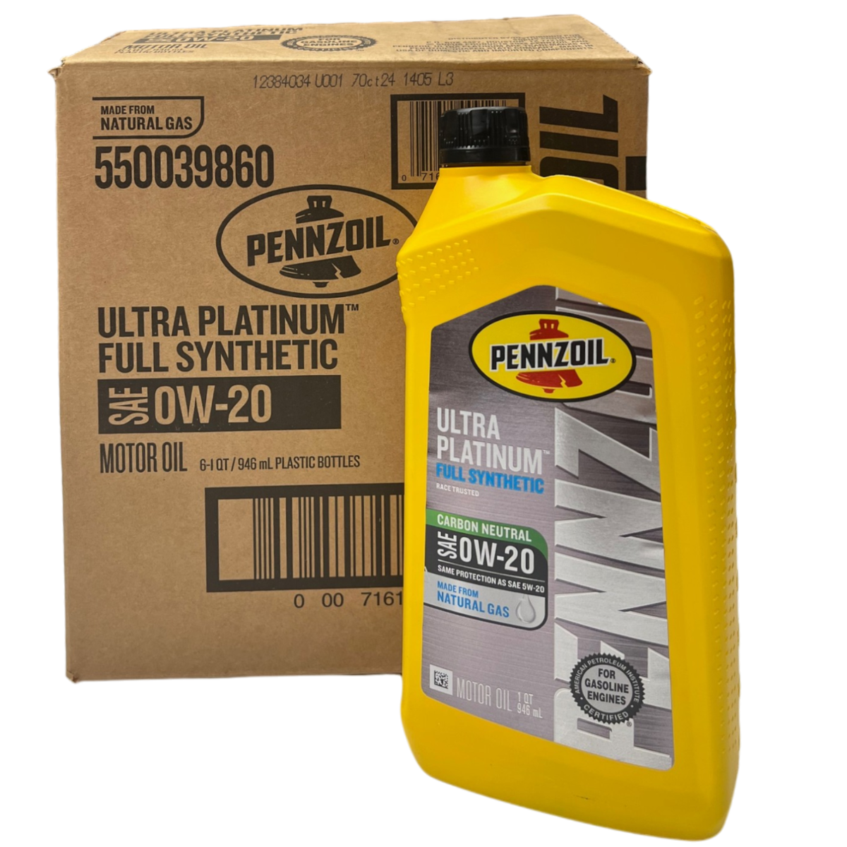 Pennzoil Oil 1Qt 0W-20 Ultra Platinum Full Synthetic MOPAR