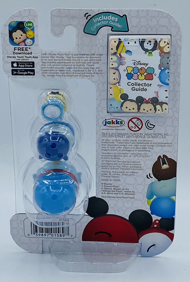 Disney Tsum Tsum 3 pack Series 3 -327 Genie 353 , Sadness ,134