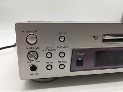 Sony MDS-S500 MD Mini Disk Player Deck Tested Headphones & Analog