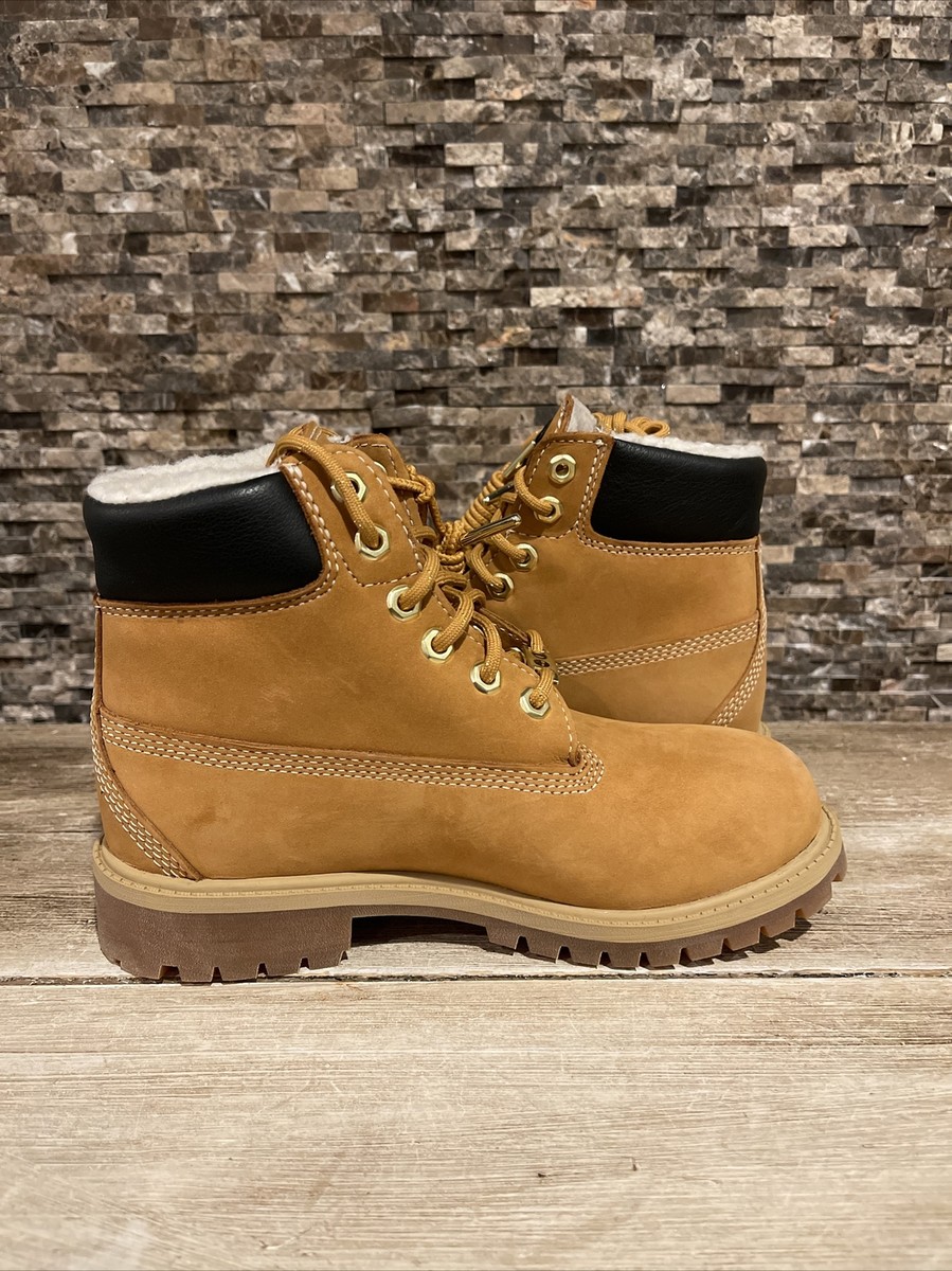 Timberland X Champion Toddler Kids Youth Boots Wheat Tan Nubuck Sz