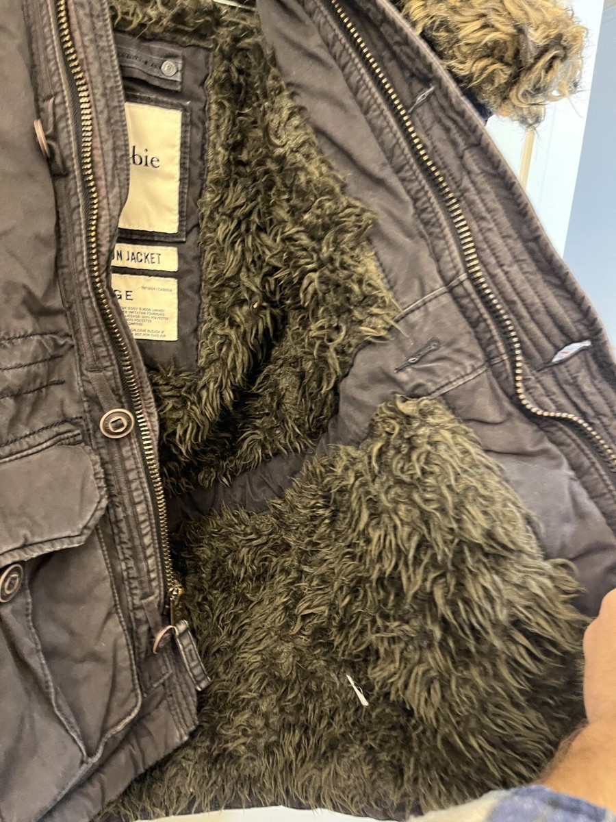 Abercrombie & Fitch Mt. Washington Jacket, Women's Size L/XL, Fur