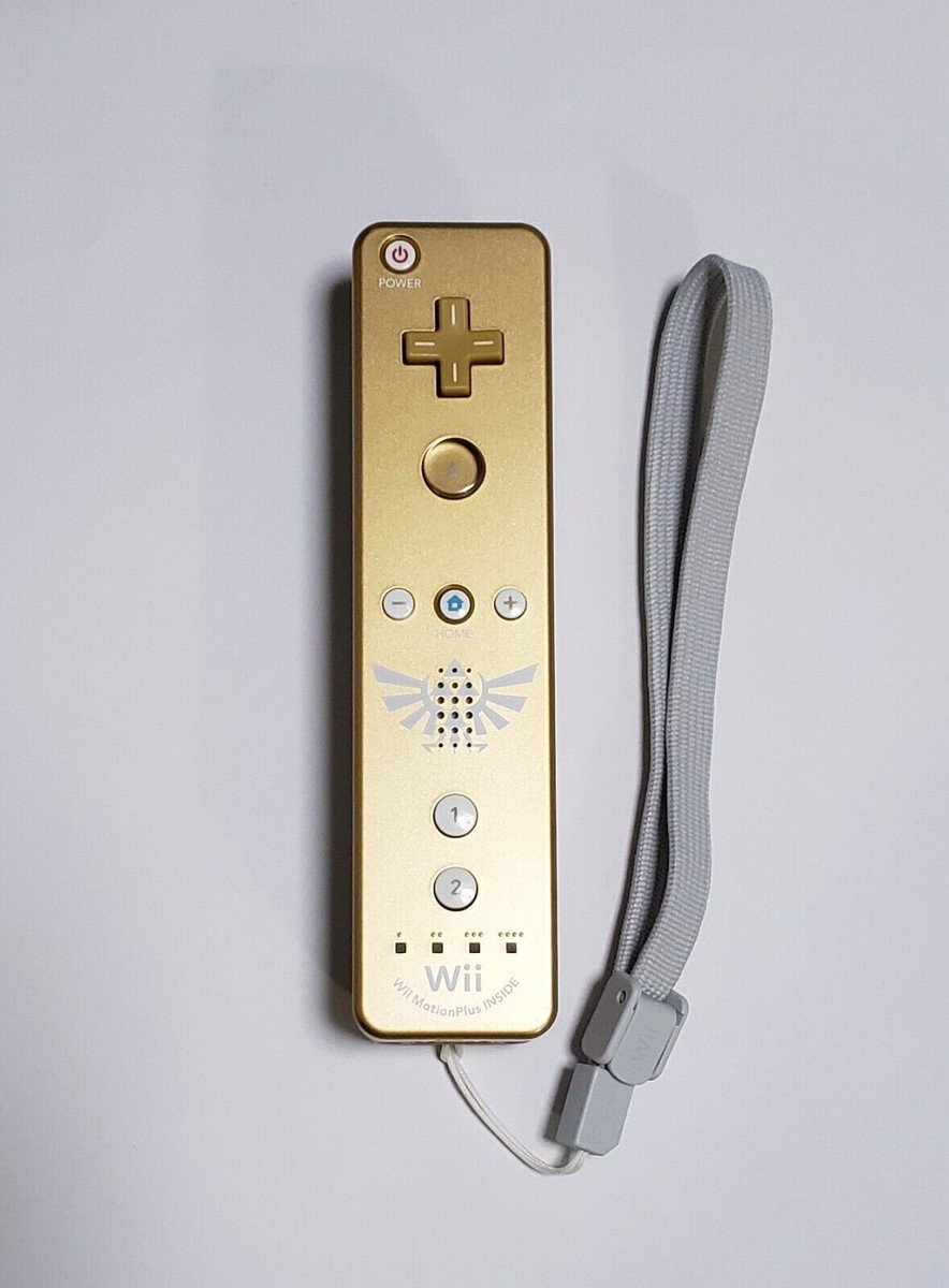 Nintendo Wii Golden Classic Controller Pro Zelda Remote Nunchuck
