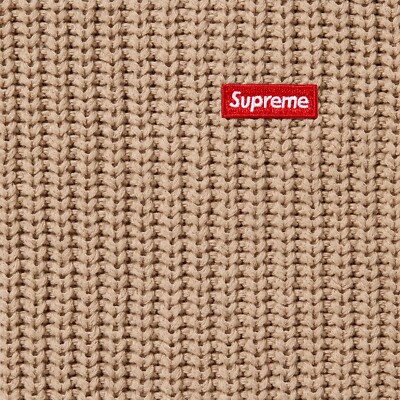 Supreme Small Box Ribbed Sweater FW23 Black Tan Royal Multi
