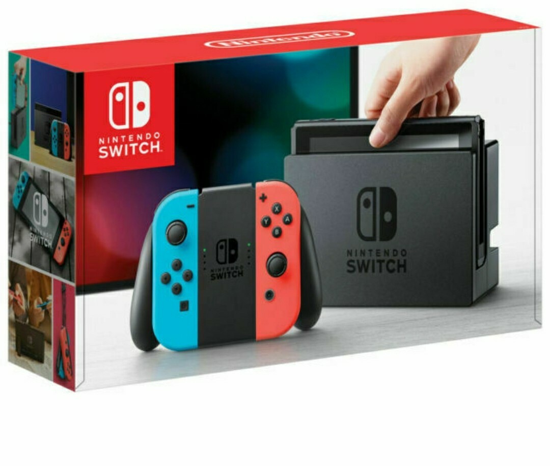 Nintendo Switch HAC-001(-01) Handheld Console - 32GB - Neon Blue