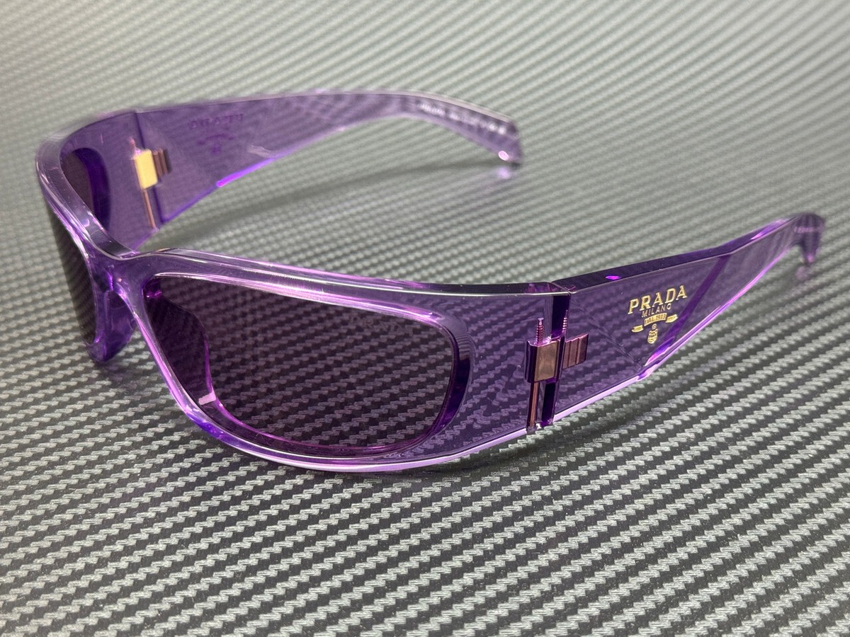 PRADA PR A14S 13R30G Transparent Ametyst Purple Unisex 60 mm
