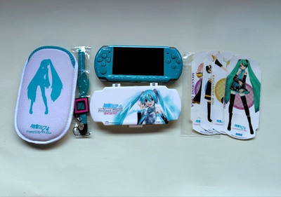 Sony PSP-3000 Hatsune Miku Limited Edition Console Tested Working