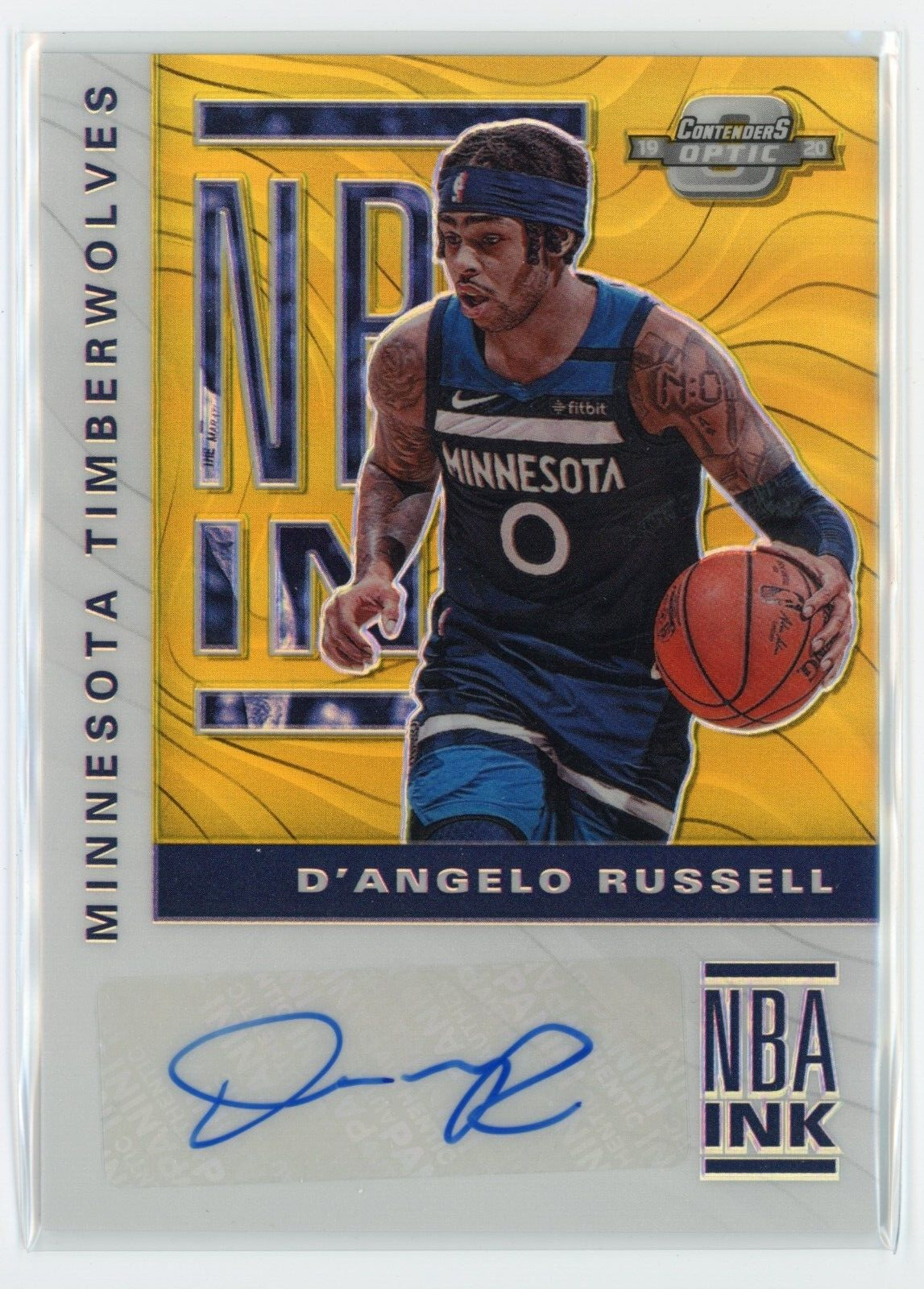 工場 セール中…デァンジェロ・ラッセル直筆サイン入り2Lサイズ写真