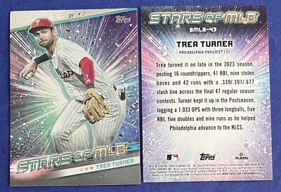 Trea Turner 2024 Topps Series 2 STARS OF THE MLB Card #SMLB-43