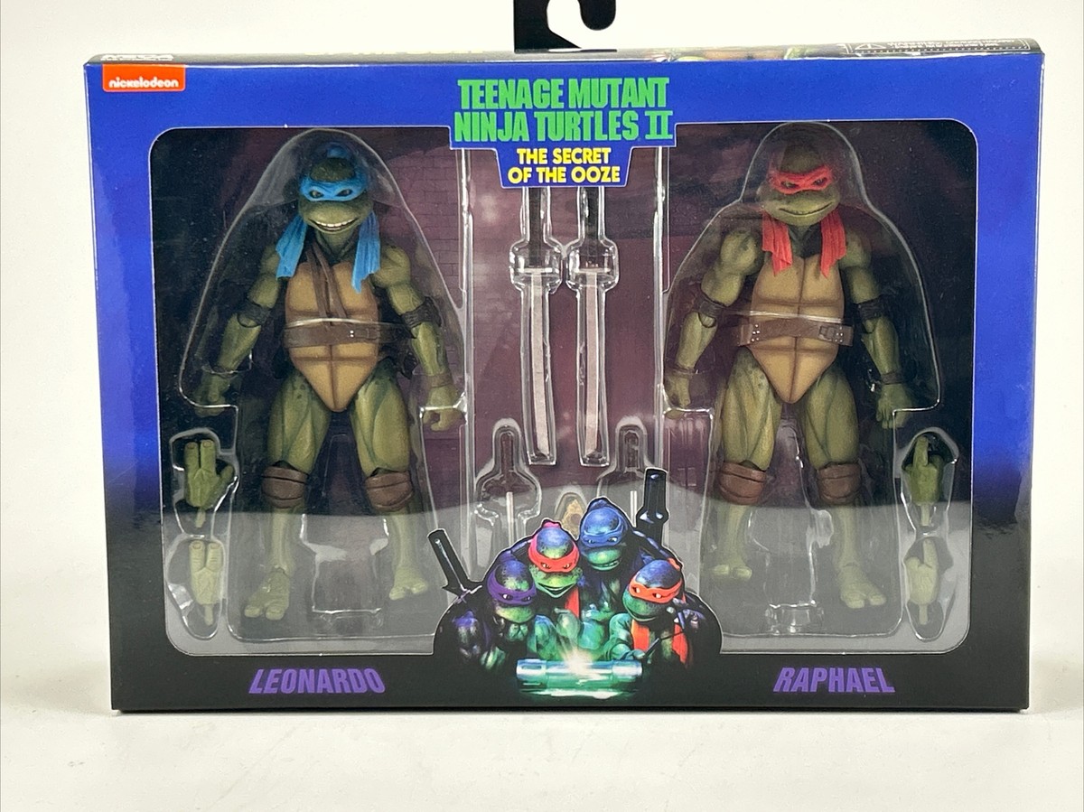 TMNT Teenage Mutant Ninja Turtles II LEONARDO & RAPHAEL Secret Of