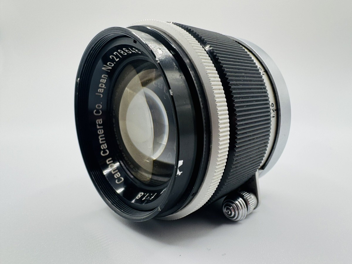 Exc+3]Canon 50mm F1.8 Black MF Lens for L39 LTM Leica Screw Mount