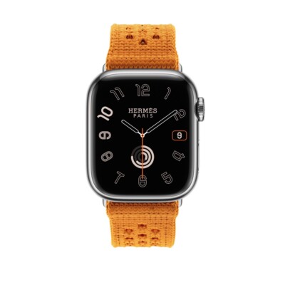 Apple Watch Hermès - 41mm Orange Tricot Single Tour | eBay