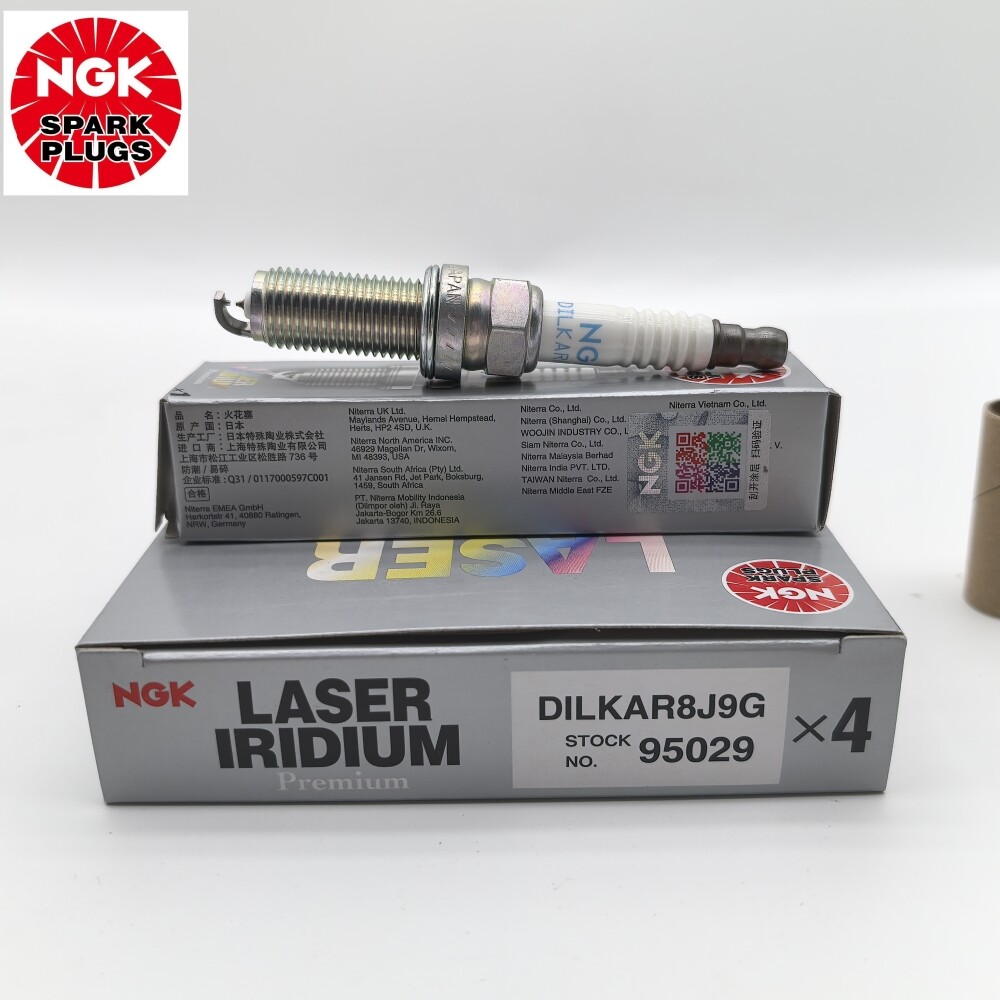 4Pcs NGK 95029 DILKAR8J9G Iridium Platinum Spark Plug For Toyota C