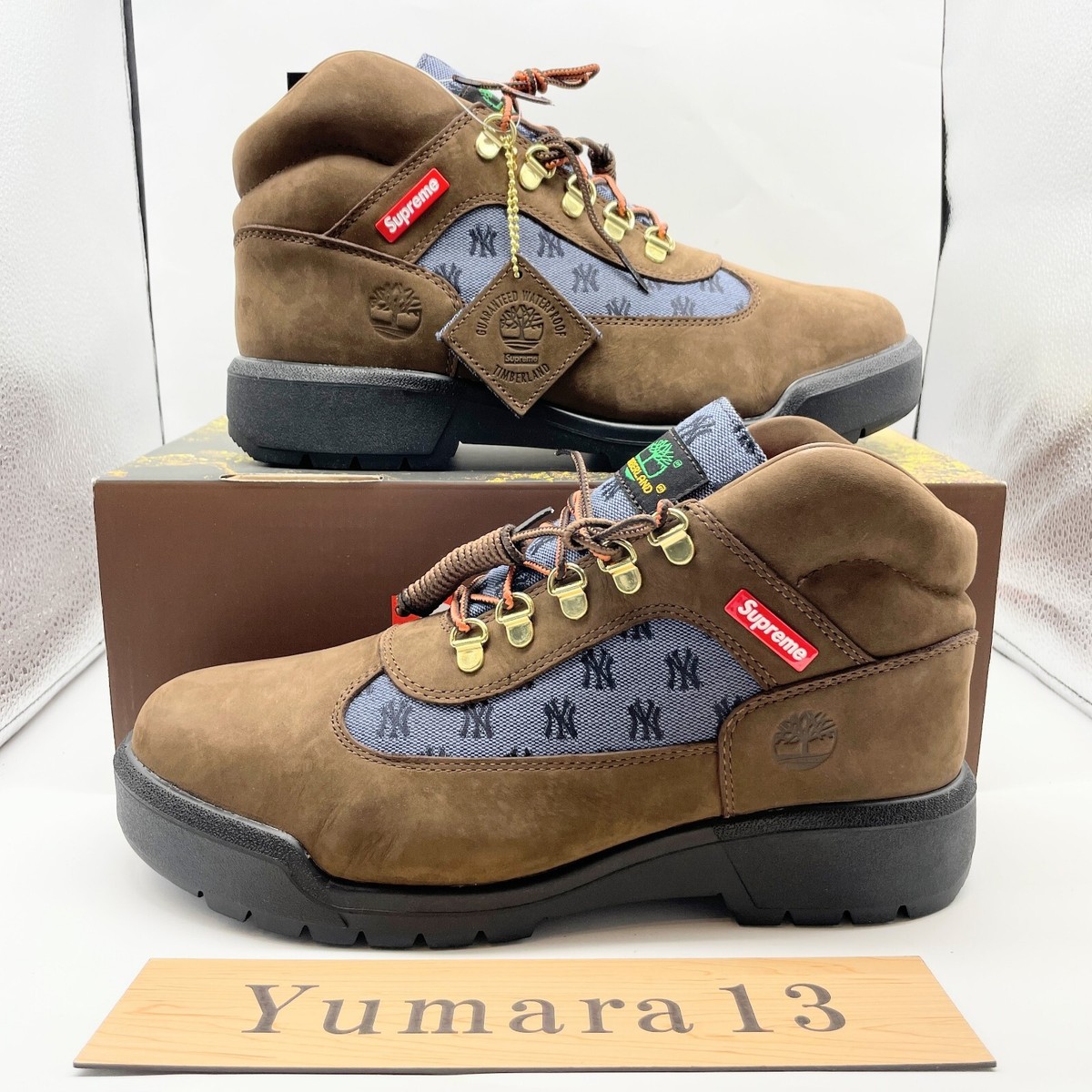 Supreme x Timberland Field Boot Brown New York Yankees TB0A5T1U