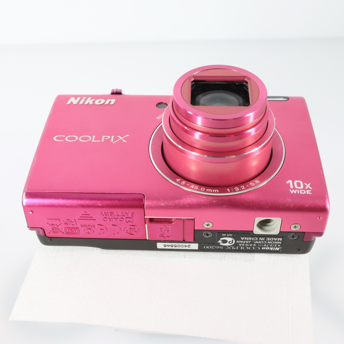 N.Mint】Nikon COOLPIX S6200 Pink 16MP 10x Zoom Compact Digital