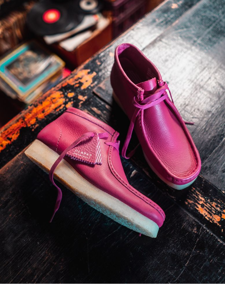 Clark - Wallabee Boot - Berry Leather (WOMEN'S) - 26173235 | eBay
