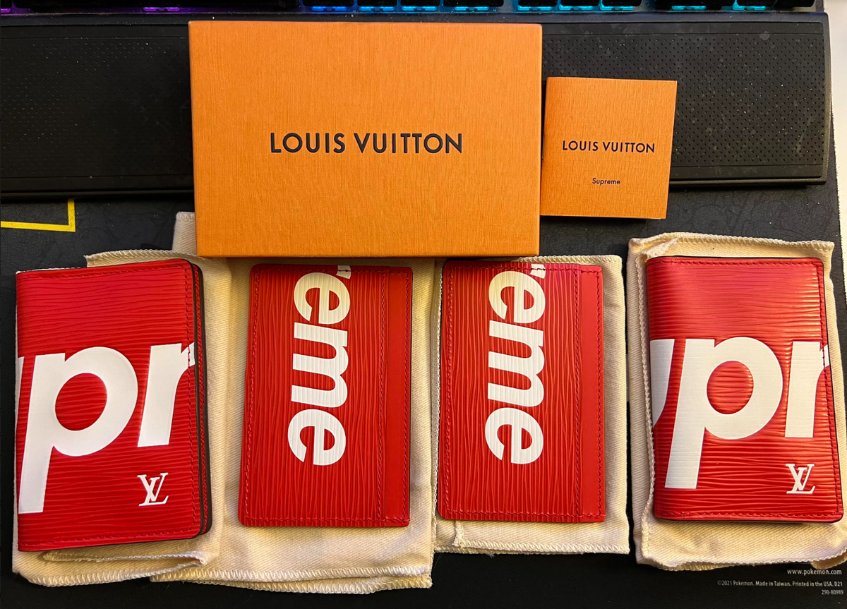 Supreme X Louis Vuitton Red - 2x Pocket Organizer 2x Card Holder