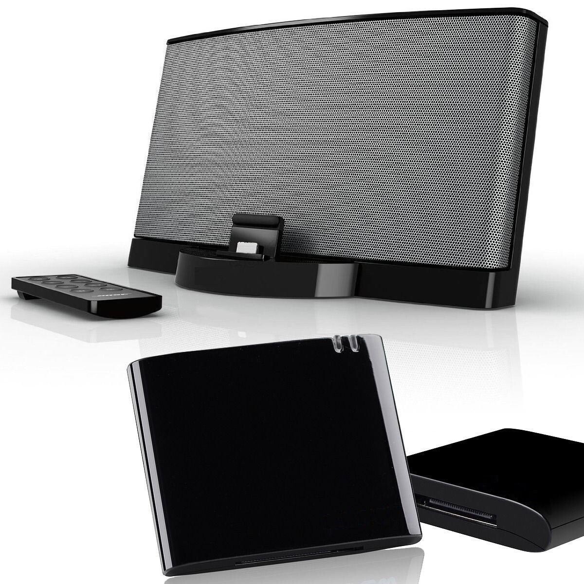 Black Bluetooth Music Receiver Adapter for iPod iPhone 30-Pin Dock