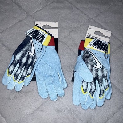 NIKE Alpha Varsity Ronald Acuna Jr. Batting Gloves Size XL Blue