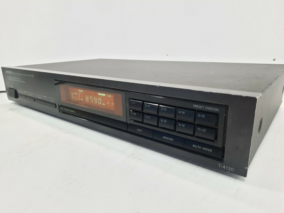 Vintage Onkyo T-4120 Quartz Synthesized AM/FM Stereo Tuner Japan