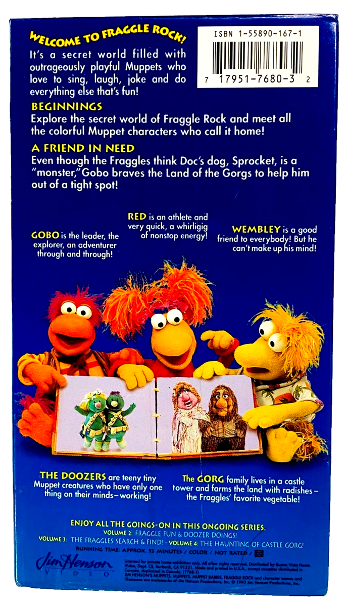 Fraggle Rock V01- Meet the Fraggles VHS (1993) NEW SEALED