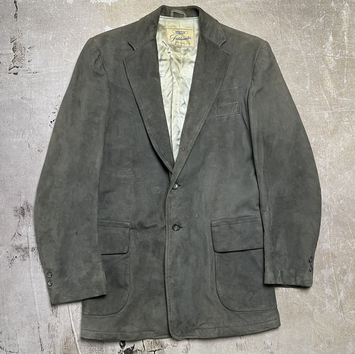 True Vintage 1950s Hercules Sears Fieldmaster Suede Leather Jacket