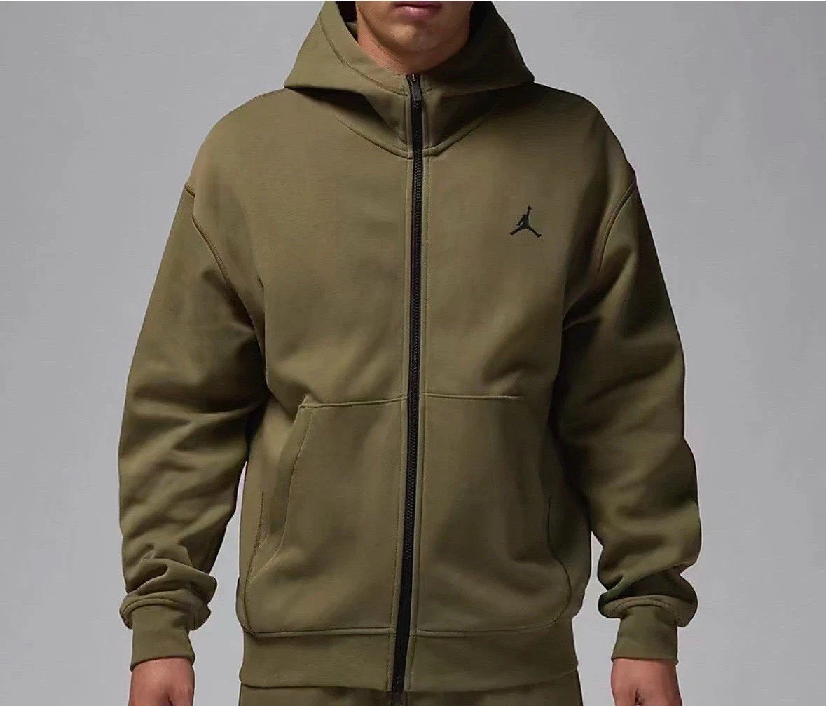 New Men's Nike Air Jordan Tech Fleece Hoop Full Zip Hoodie FV8602