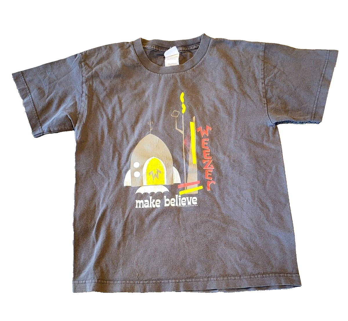 2005 Weezer Make Believe Youth L Concert T-Shirt Alstyle Made USA