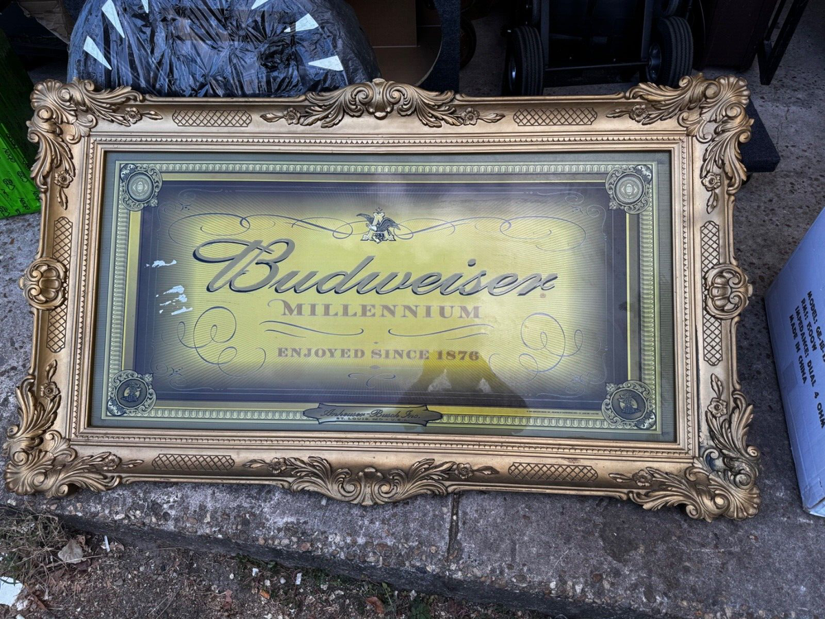 Budweiser Millennium Mirrored Sign - Collectible | eBay