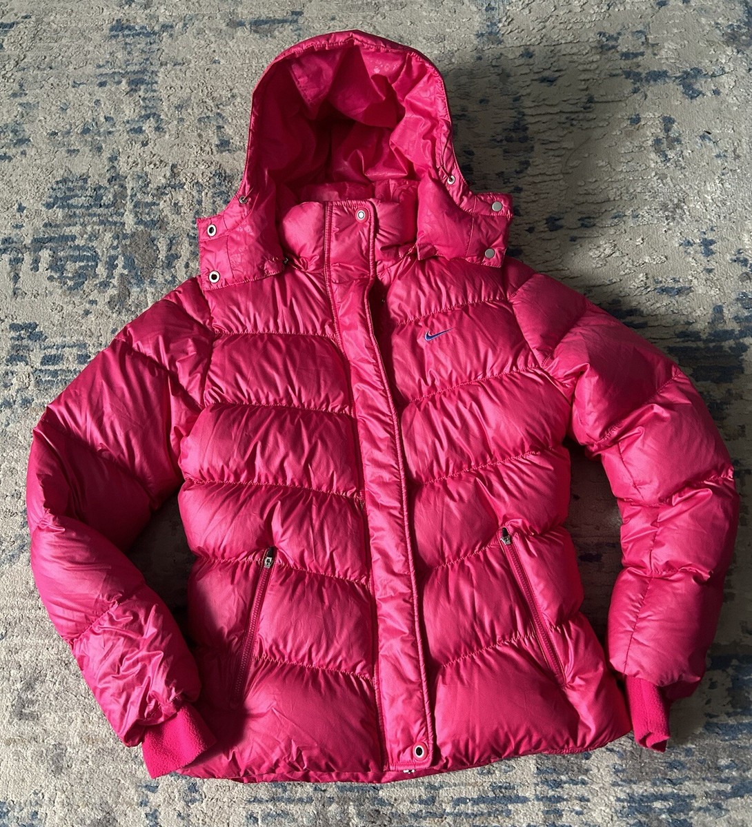 Nike Athletic Dept AD Goose Down Hooded Pink Puffer Jacket Pink