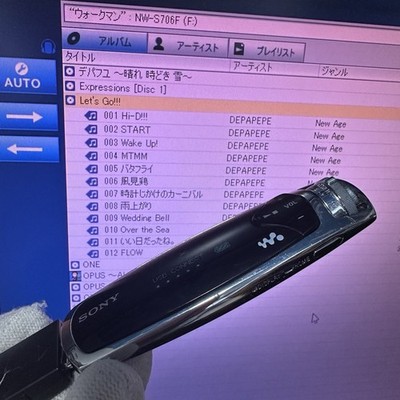 Sony NW-S706F Walkman Portable Audio Player 4GB Black Tested