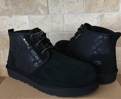UGG Neumel GORE-TEX Waterproof Black Suede Chukka Ankle Boots
