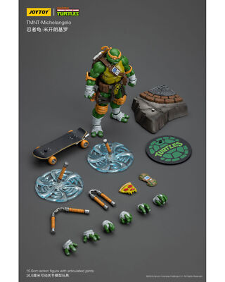 4 Pcs/Set JOYTOY TMNT Teenage Mutant Ninja Turtles 1/18 Figure