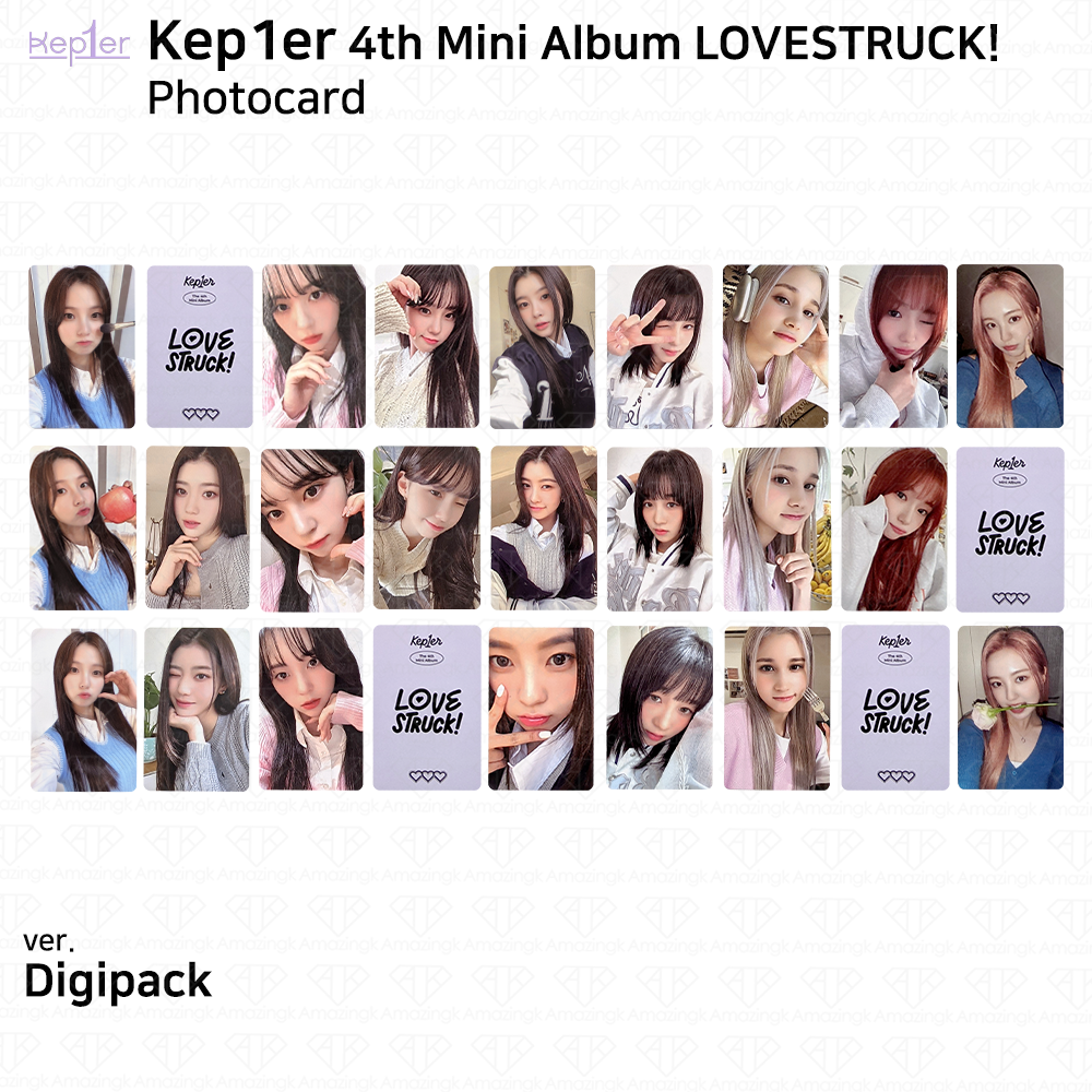 Kep1er 4th Mini Album Love Struck! Official Photocard Digipack