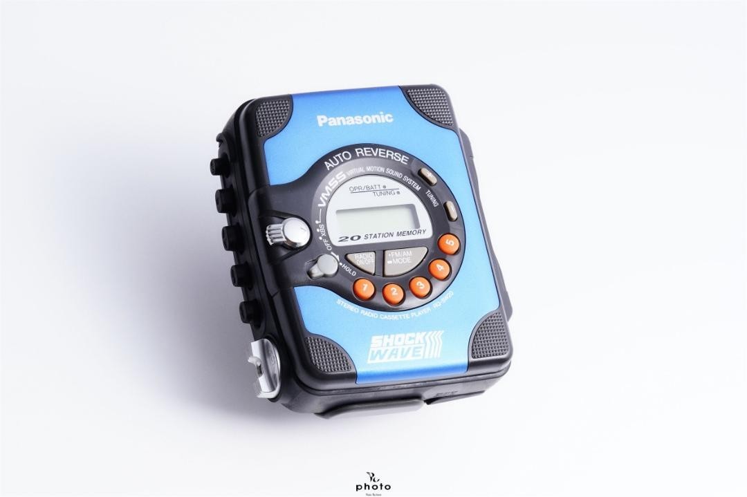 Panasonic RQ-SW20 Shockwave Cassette Tape Player Blue Tested Japan