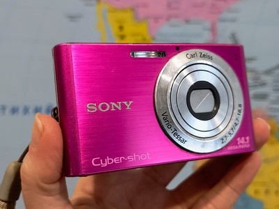 Sony Cyber-shot DSC-W320 14.1MP Digital Camera - Silver for sale