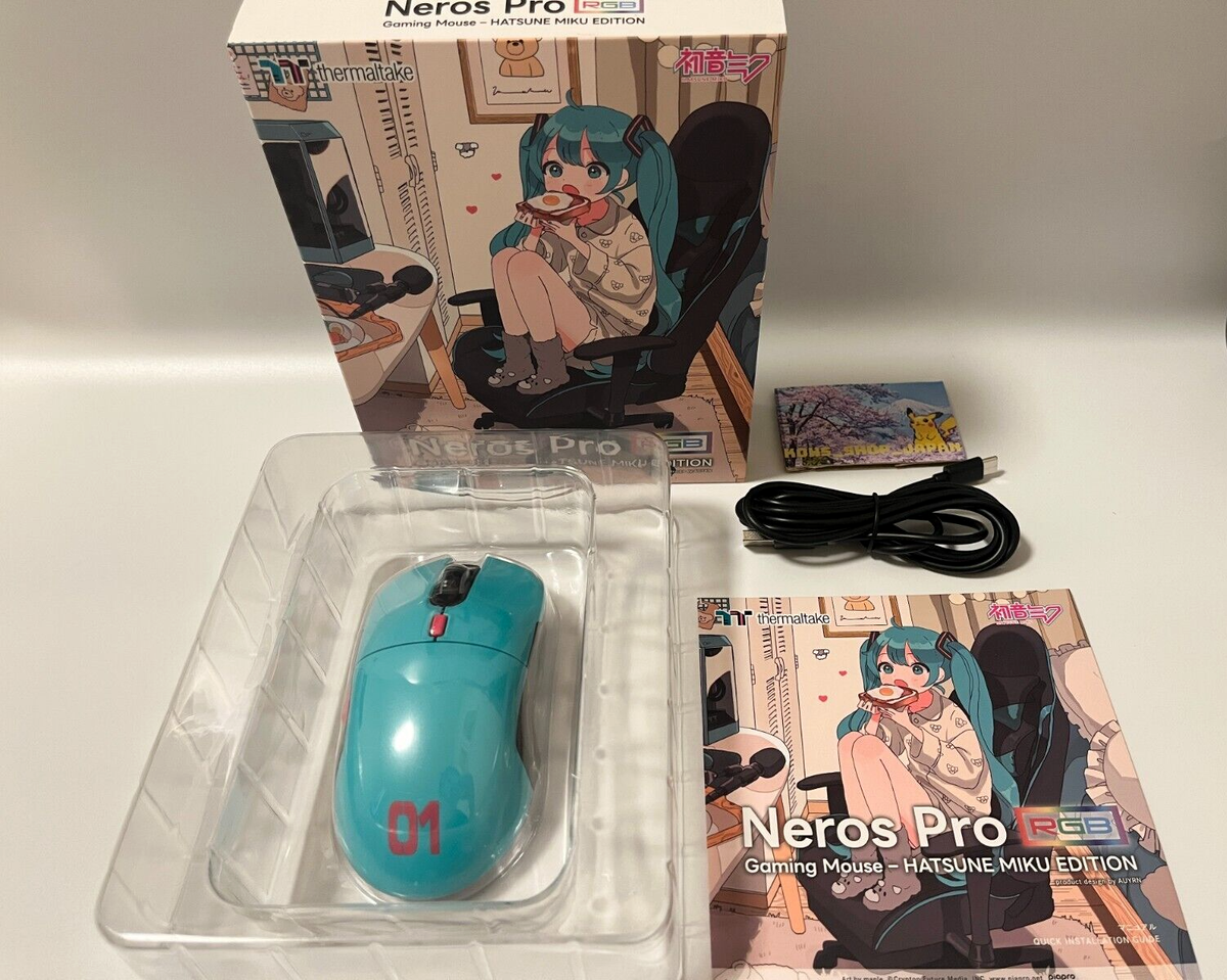 Thermaltake Gaming Mouse Neros Pro RGB Vocaloid MIKU EDITION New F