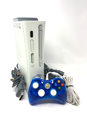 Microsoft 2008 Xbox 360 White Console With ALL CABLES and Rock