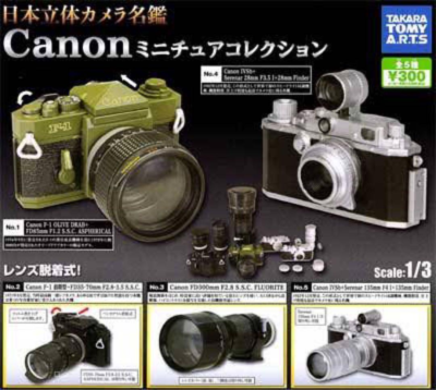 CANON Miniature camera All 5 types set Capsule Toy Figure Hobby
