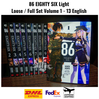 86 EIGHTY SIX Light Novel Full Set Vol 1 - Vol 12 English Version