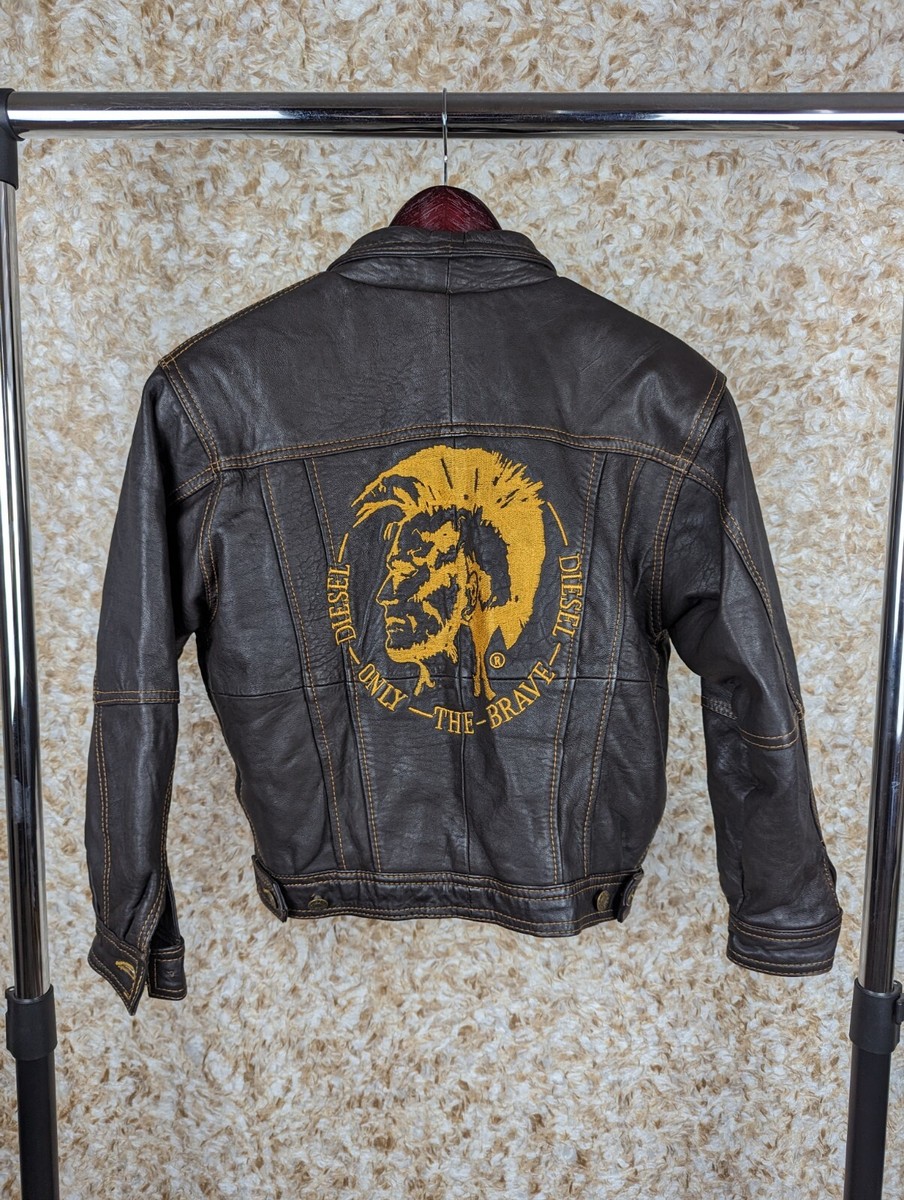 Diesel Vintage 80s 90s Leather Jacket XS/S | eBay