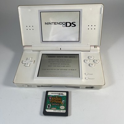 Nintendo DS Lite White Handheld System w/ animal crossing wild
