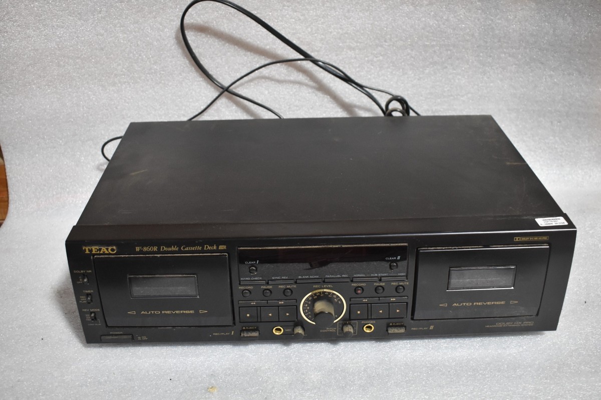 動作OK！！ダブルカセットデッキ TEAC W-860R ゴールド Yahoo