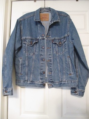 Vintage Levi's Denim Trucker Jacket 70507-0389 Size S Mens | eBay