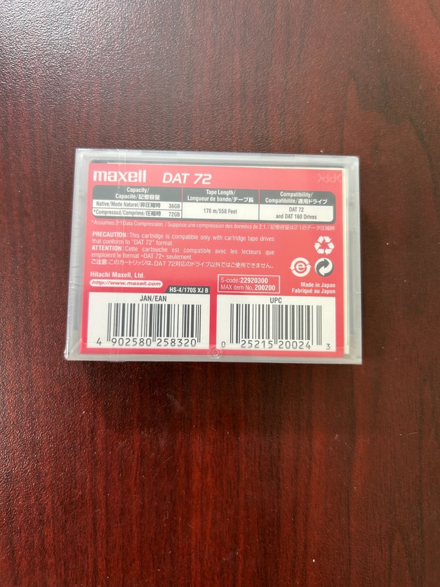 その他 maxell DAT72 Data Cartridge 36GB/72GB maxell DAT72 Data