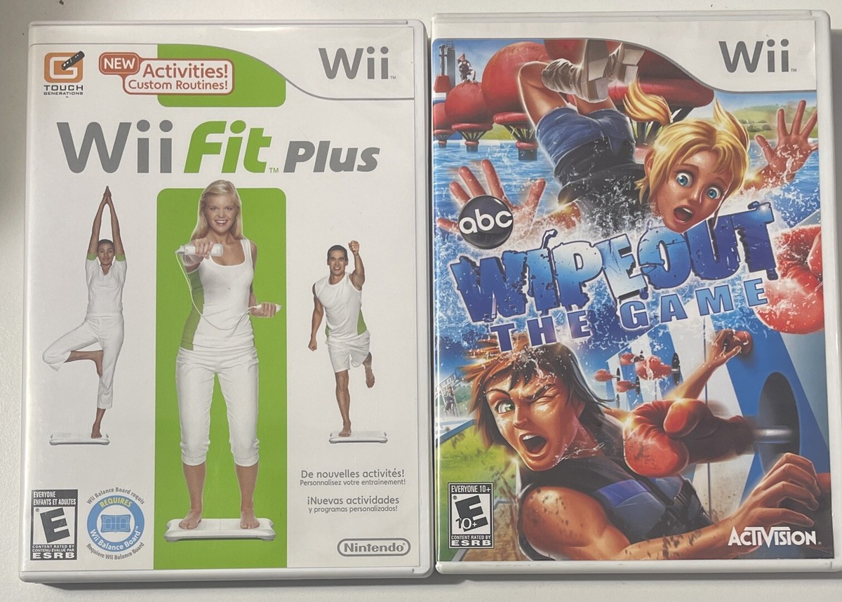 Wii 2 game lot! Wii Fit Plus, ABC Wipeout The Game Nintendo | eBay