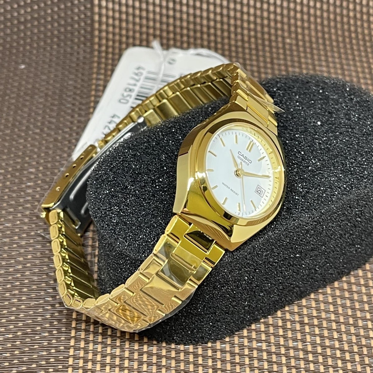Casio LTP-1170N-7A White Analog Stainless Steel Date Quartz Ladies