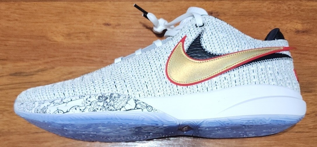 New Nike Lebron 20 XX 'The Debut' White Black Gold Mens Size 17