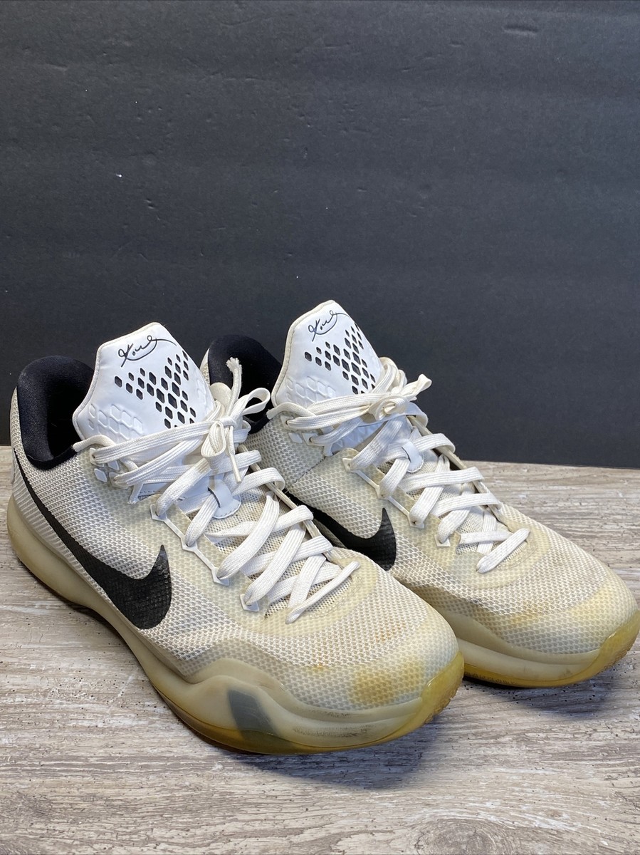 Nike Kobe 10 X Low Fundamentals White Black Size 15 Sneakers